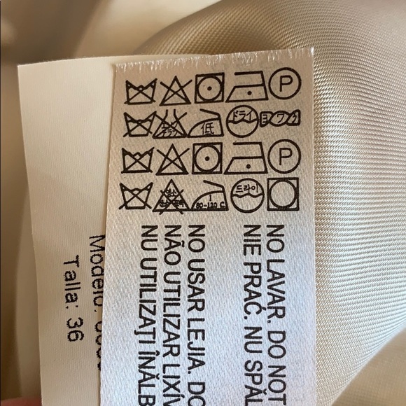 NWT Massimo Dutti Beige A-line Mini Dress. Size 6. - Picture 7 of 8